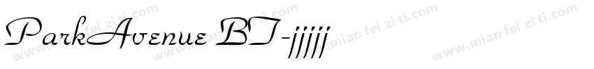 ParkAvenue BT字体转换